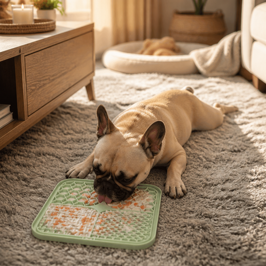 Tapis à Lécher Zen — Anti-Stress pour Chien et Chat