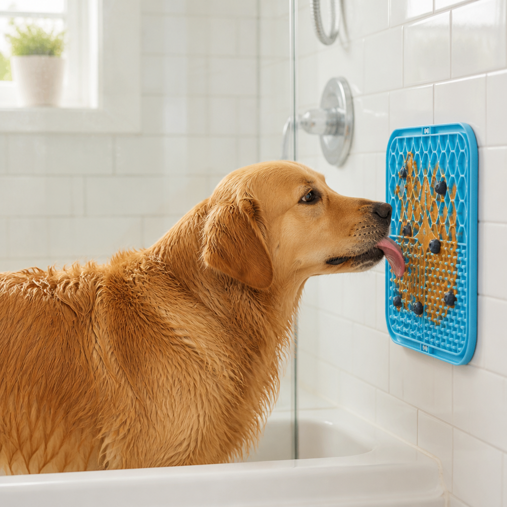 Tapis à Lécher Zen — Anti-Stress pour Chien et Chat